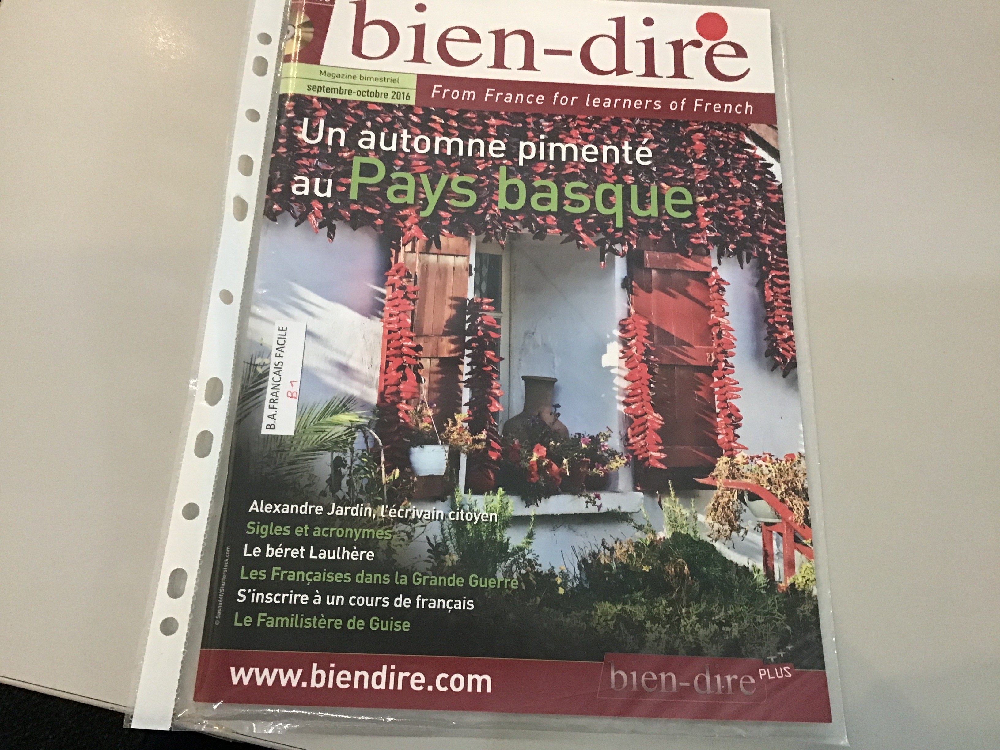 Bien dire - Le francais par la culture B1 - Click to enlarge picture.