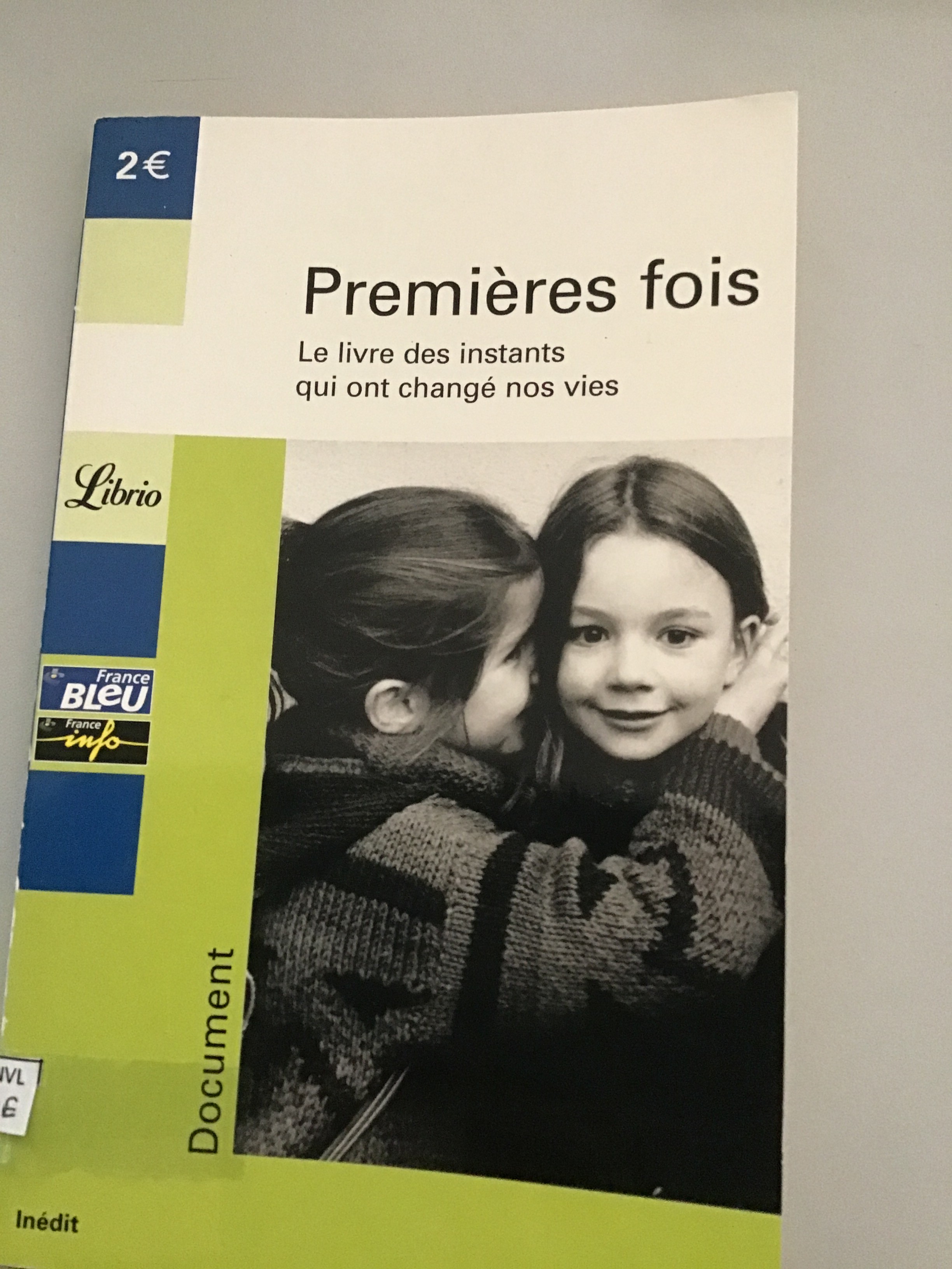 Premières fois - Click to enlarge picture.