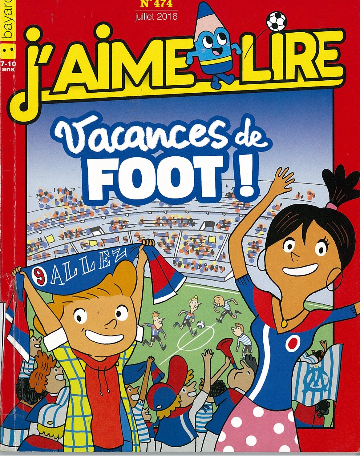 j aime lire:vacances de foot - Click to enlarge picture.