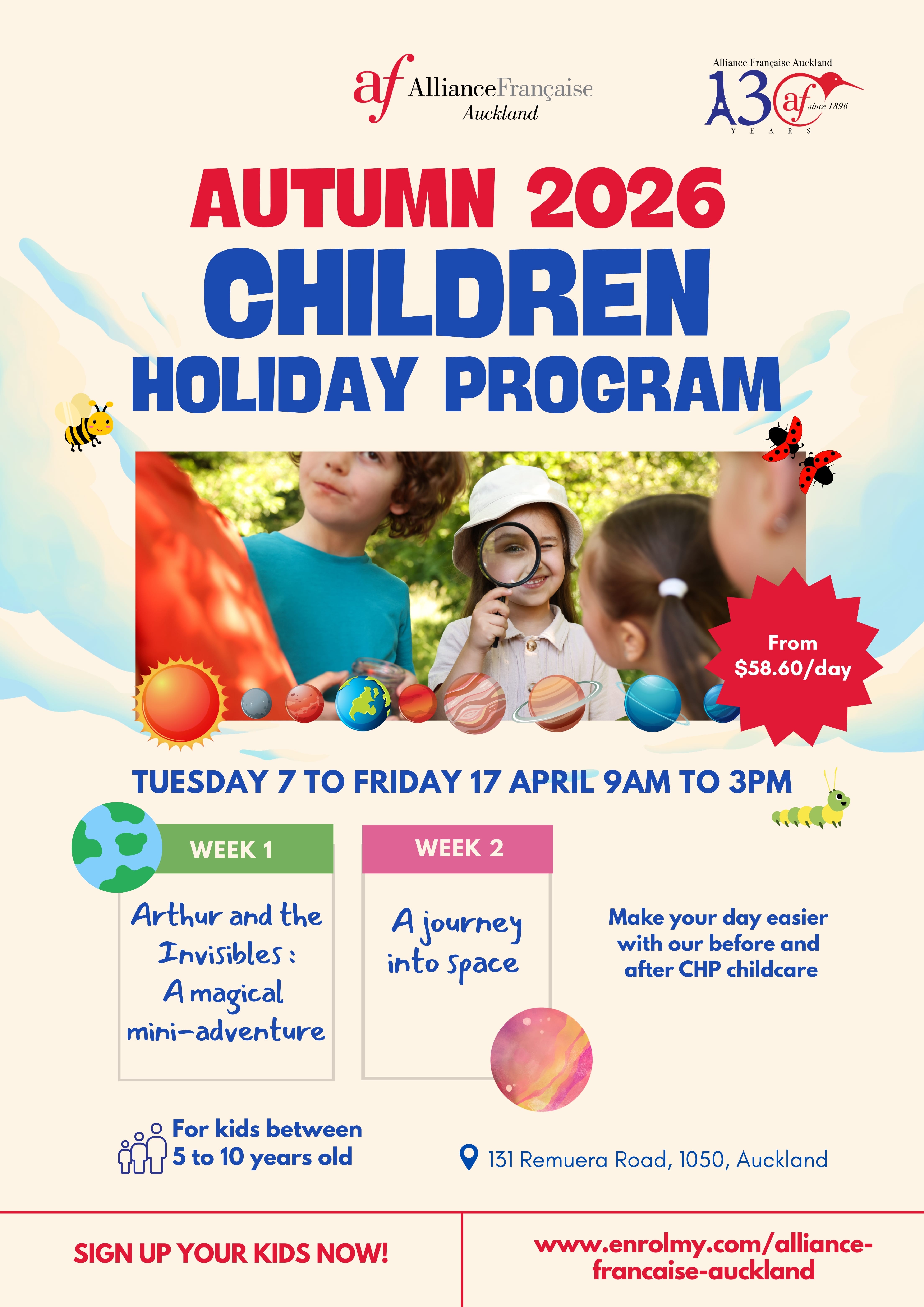 Children's Holiday Program – Programme